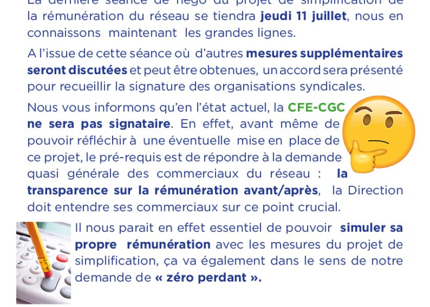 CFE-CGC AEP Flash simplification rémunération 090724