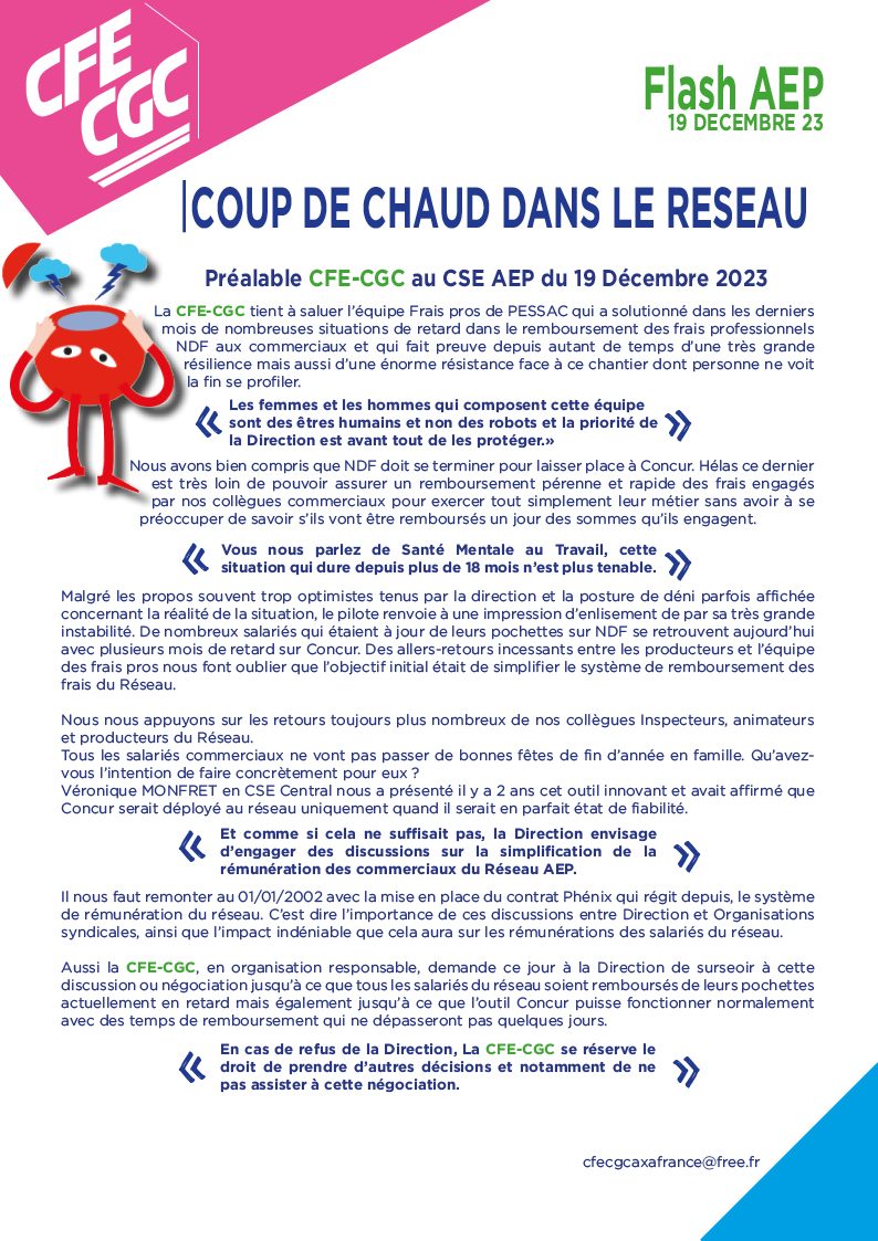CFE-CGC préalable CSE 1223