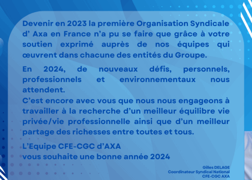 Vœux 24 – 2 CFE-CGC AXA en France